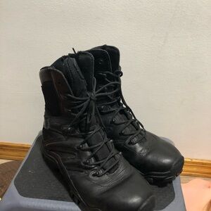 Bates Delta 8 Side Zip Womens Uniform Lace Slip Resistant Boots Size 7